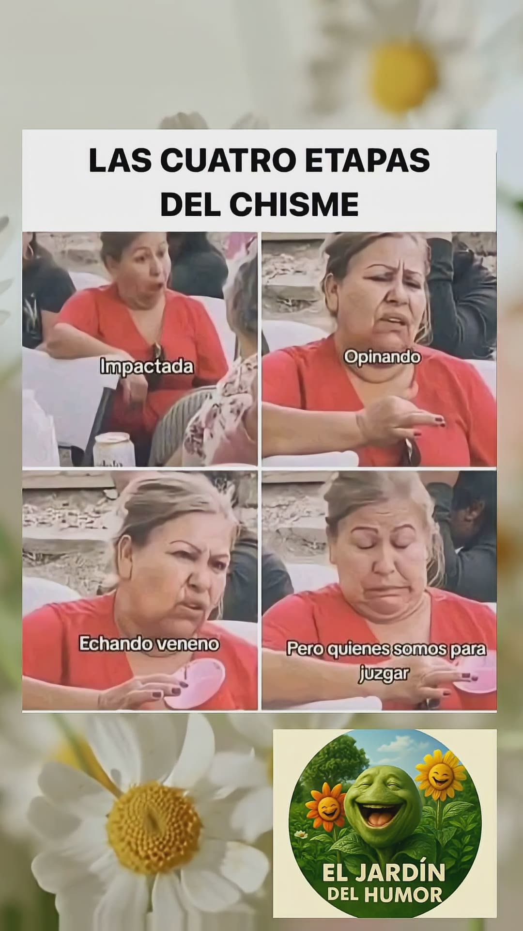 “las 4 fases de un chisme 😂 #memes #humor #viral #chisme #cotilla